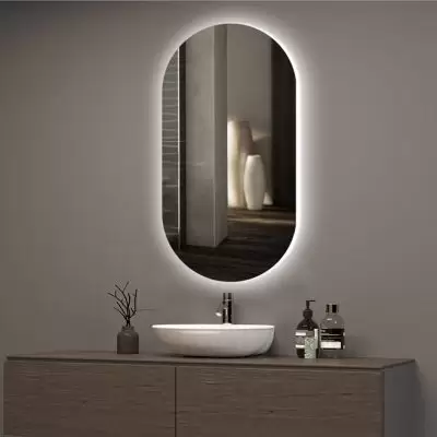 آینه چراغ دار دستشویی | آینه چراغ دار لمسی | آینه لمسی