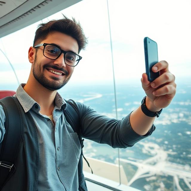 سلفی حرفه ای در سفر