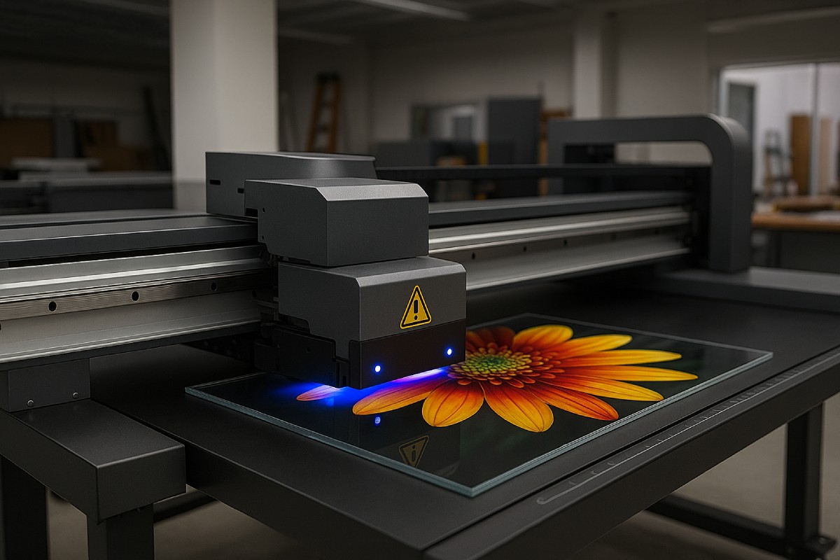 چاپ فلت بد روی پلکسی